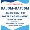 IGNOU BNM-027 Solved Assignment