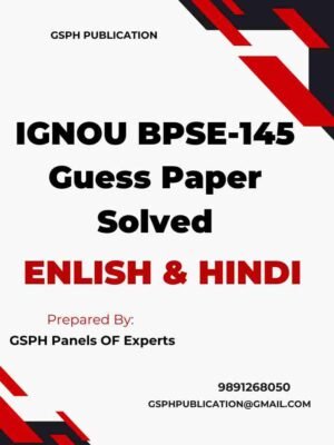 IGNOU BPSE-145 Guess Paper Solved