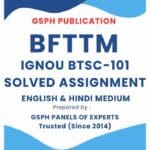 IGNOU BTSC-101 Solved Assignment