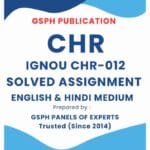 IGNOU CHR-012 Solved Assignment