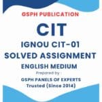 IGNOU CIT-01 Solved Assignment