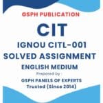 IGNOU CITL-001 Solved Assignment