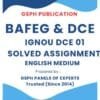 IGNOU DCE 01 Solved Assignment