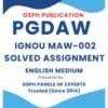 IGNOU MAW-002 Solved Assignment
