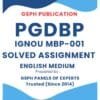 IGNOU MBP-001 Solved Assignment