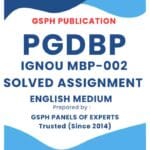 IGNOU MBP-002 Solved Assignment