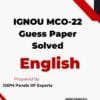IGNOU MCO-22 Guess Paper Solved