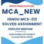 IGNOU MCS-212 Solved Assignment
