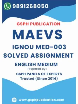 IGNOU MED-003 Solved Assignment 