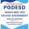 IGNOU MED-007 Solved Assignment