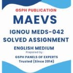 IGNOU MEDS-042 Solved Assignment