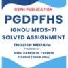 IGNOU MEDS-71 Solved Assignment