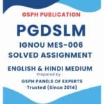 IGNOU MES-006 Solved Assignment