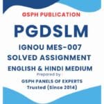 IGNOU MES-007 Solved Assignment