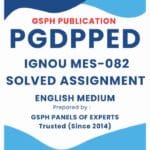 IGNOU MES-082 Solved Assignment