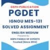 IGNOU MES-131 Solved Assignment
