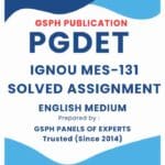 IGNOU MES-131 Solved Assignment
