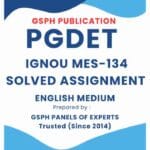 IGNOU MES-134 Solved Assignment