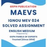 IGNOU MEV 024 Solved Assignment 