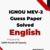 IGNOU MEV-2 Guess Paper Solved