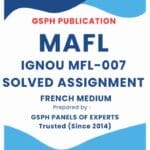 IGNOU MFL-007 Solved Assignment 