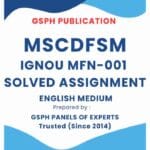 IGNOU MFN-001 Solved Assignment 