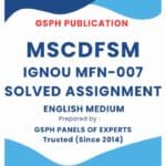 IGNOU MFN-007 Solved Assignment