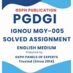 IGNOU MGY-005 Solved Assignment