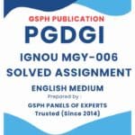 IGNOU MGY-006 Solved Assignment