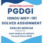 IGNOU MGY-101 Solved Assignment