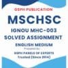 IGNOU MHC-003 Solved Assignment