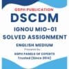 IGNOU MIO-01 Solved Assignment