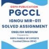 IGNOU MIR-011 Solved Assignment