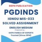 IGNOU MIS-033 Solved Assignment 