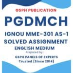 IGNOU MME-301 AS-1 Solved Assignment