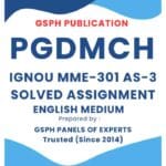 IGNOU MME-301 AS-3 Solved Assignment