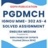 IGNOU MME- 302 AS-4 Solved Assignment