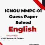 IGNOU MMPC-01 Guess Paper Solved