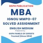 IGNOU MMPO-07 Solved Assignment