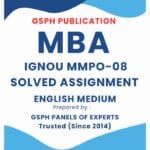 IGNOU MMPO-08 Solved Assignment