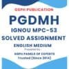 IGNOU MPC-53 Solved Assignment