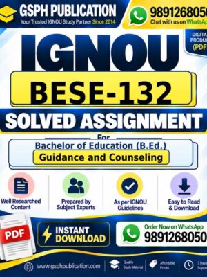 IGNOU BESE-132 Solved Assignment