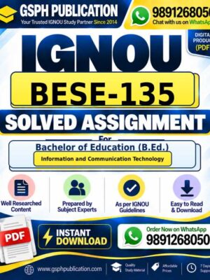 IGNOU BESE-135 Solved Assignment