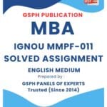 IGNOU MMPF-011 Solved Assignment