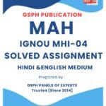 IGNOU MHI-04 Solved Assignment