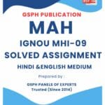 IGNOU MHI-09 Solved Assignment