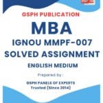 IGNOU MMPF-007 Solved Assignment