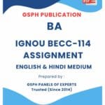 IGNOU BECC-114 Solved Assignment