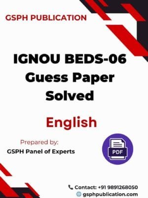 IGNOU BEDS-06 Guess Paper Solved