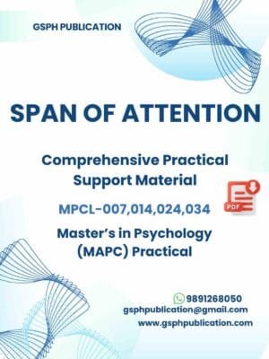 IGNOU MAPC Span of Attention Practical PDF